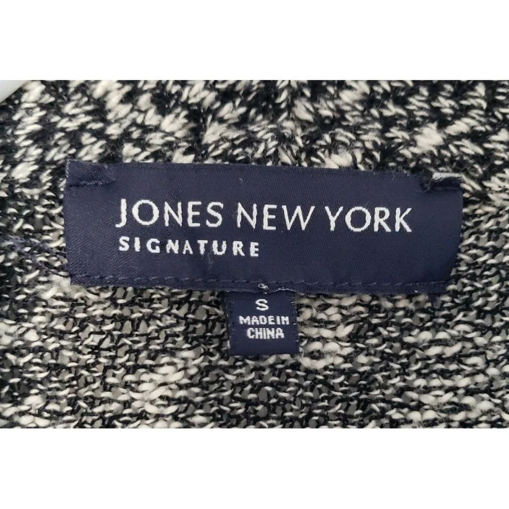 Jones New York Womans Cardigans Sweater‎ Size Small, Black & Grey.